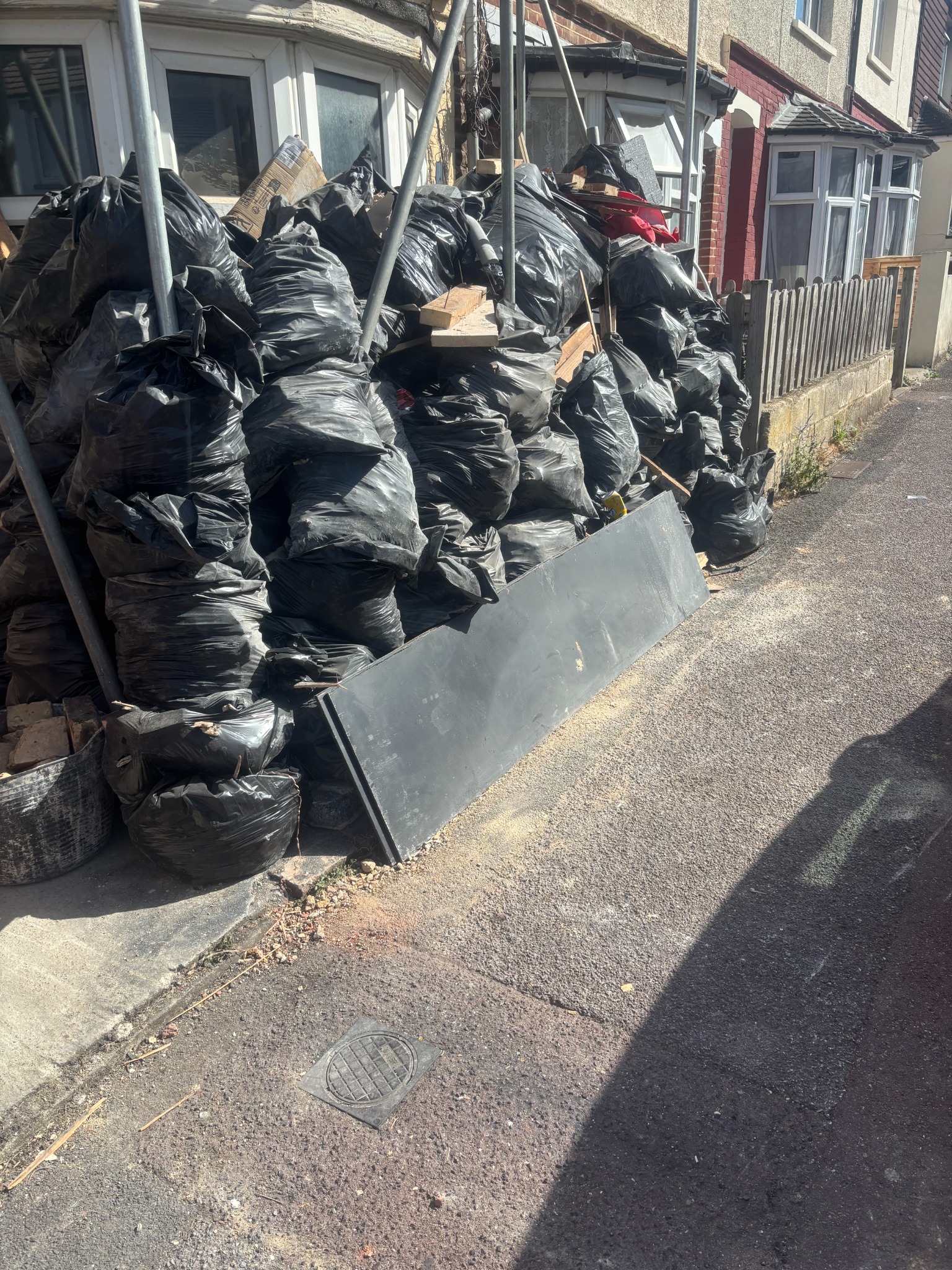 Clearance job before waste removal
